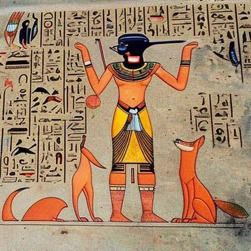 Ancient Egypt style fox