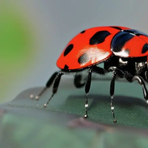 ladybug on leaf