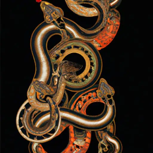 African style snake symbolism