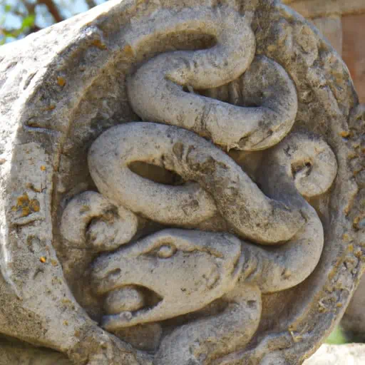 Roman snake ornament