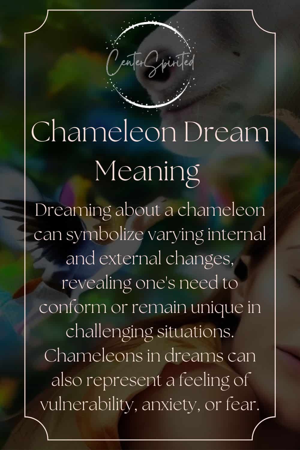Chameleon Dream Meaning & Interpretation