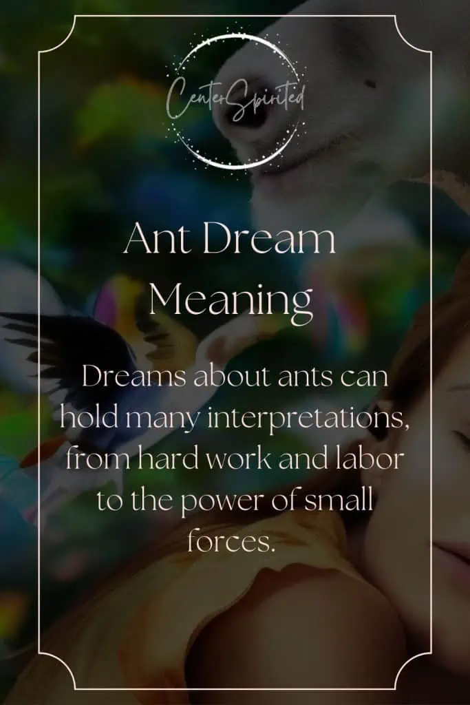 what does it mean when you dream about ants