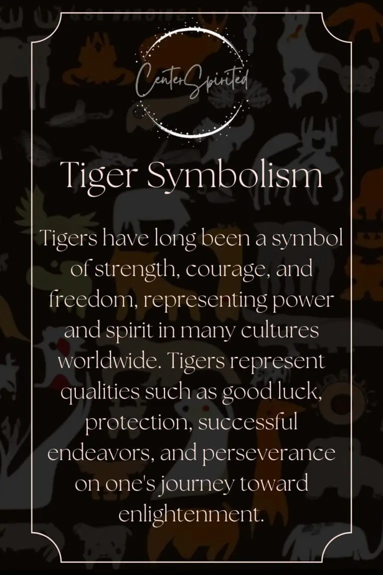 Tiger Symbolism & Meaning - Power, Totem & Sprit Animal