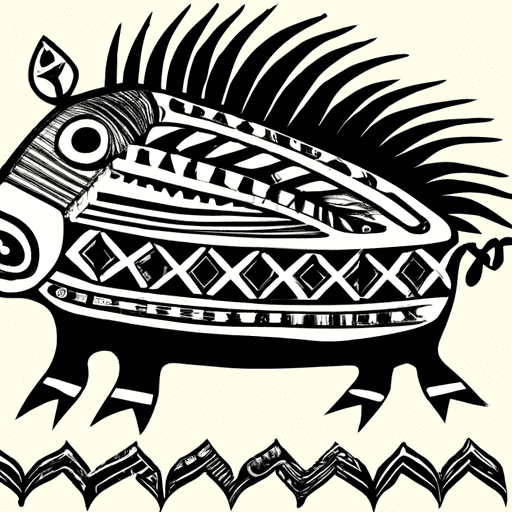 Native American style pig 