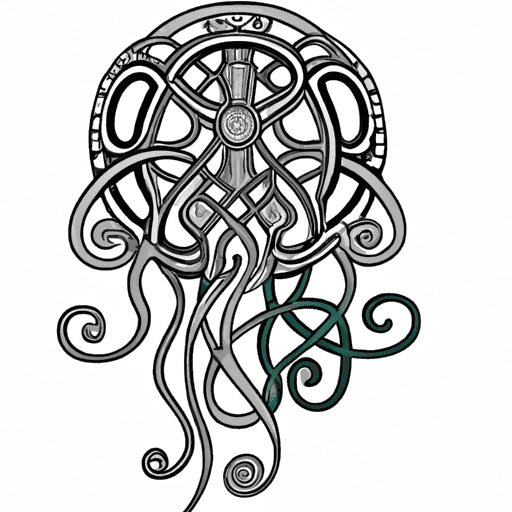 celtic style jellyfish drawing