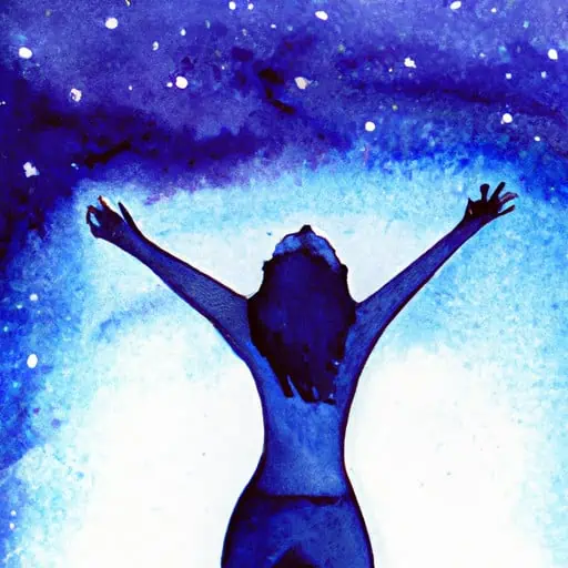 woman letting go of negative feelings