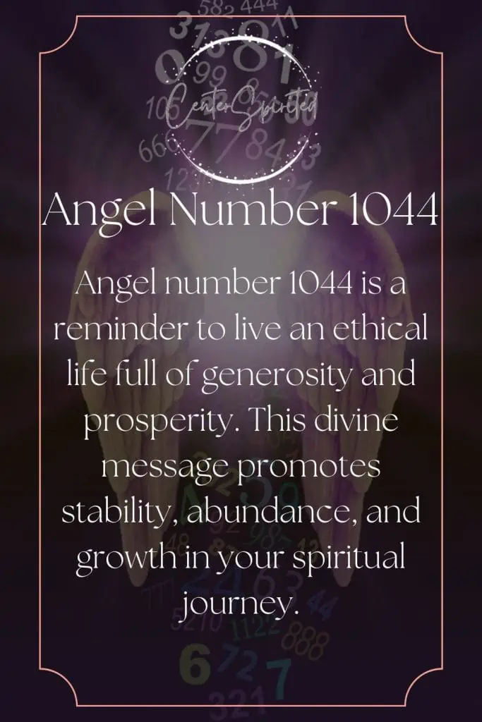 Angel Number 1044 Spiritual Meaning  