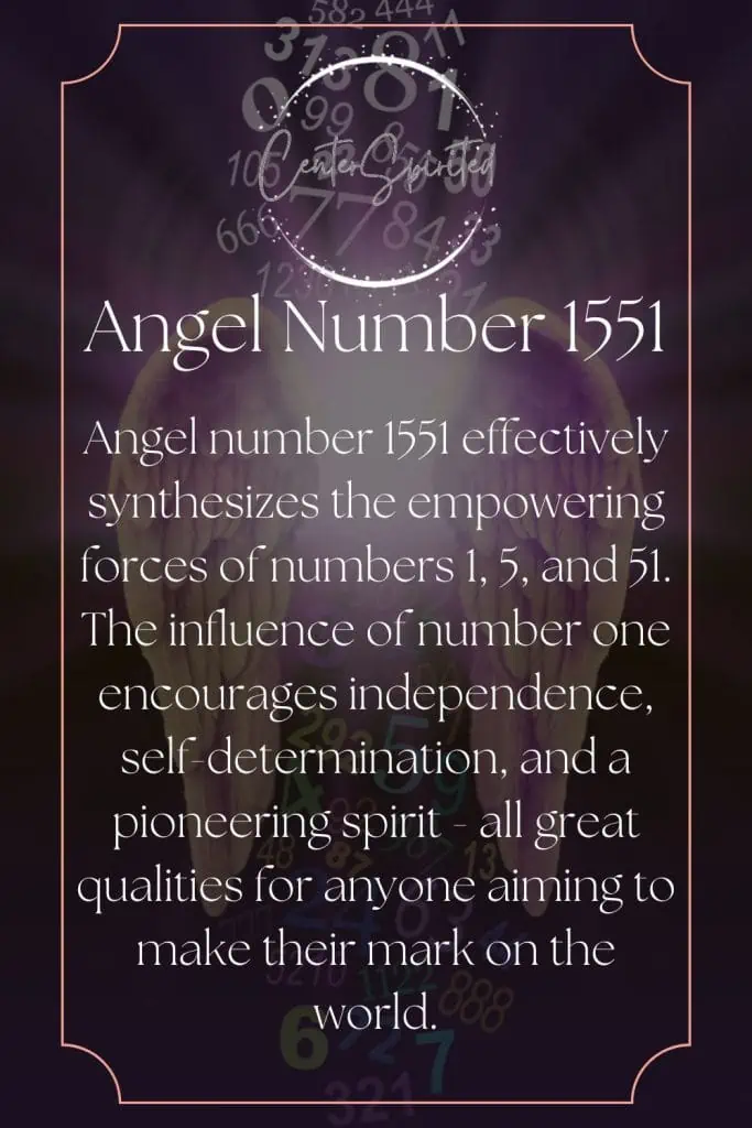 angel number 1551 meaning