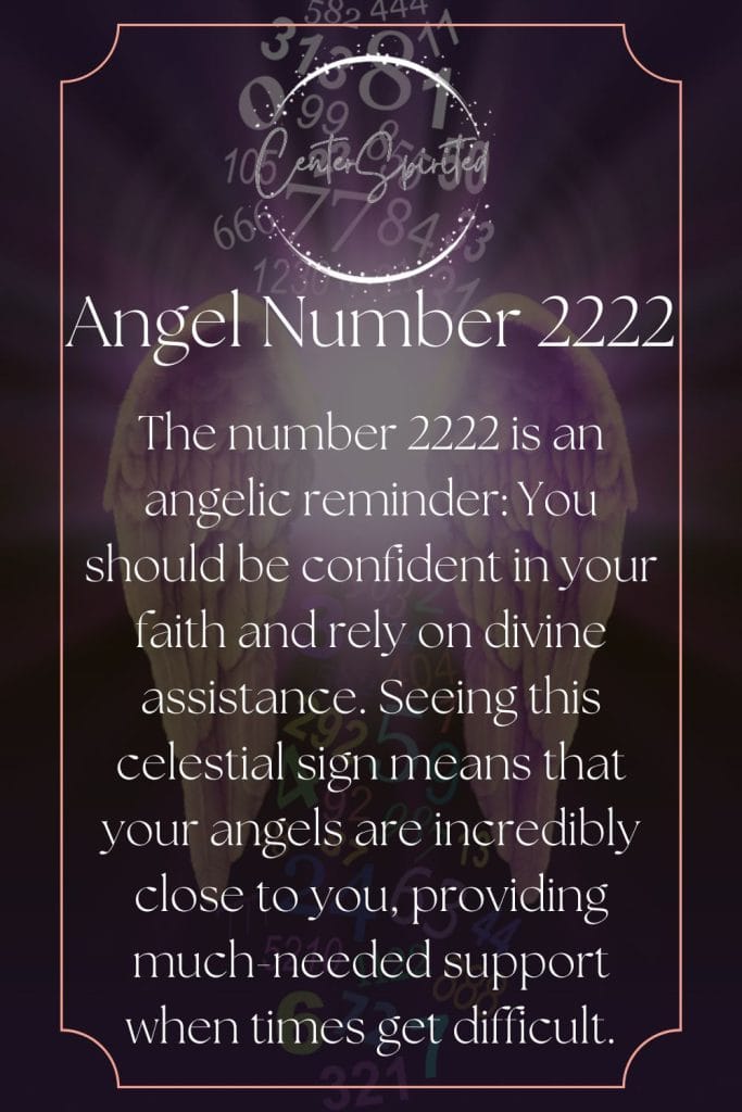 angel number 2222 meaning