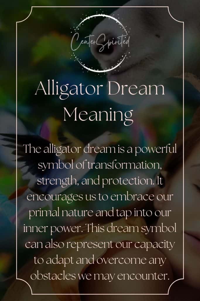 what does it mean when you dream about alligators