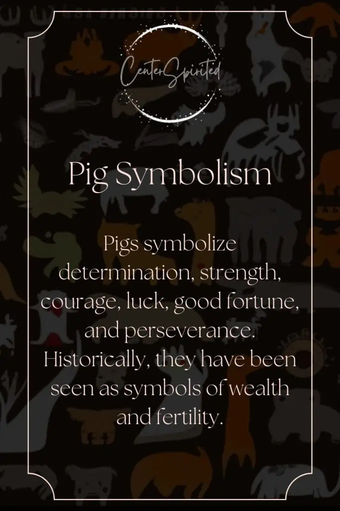 what does it mean when you see a pig