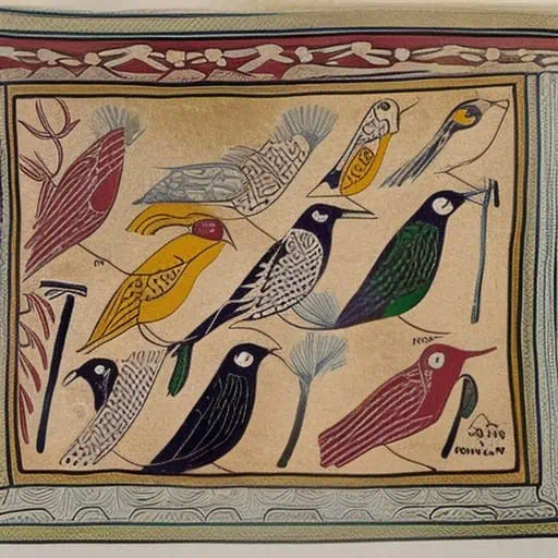 Mesopotamia style birds