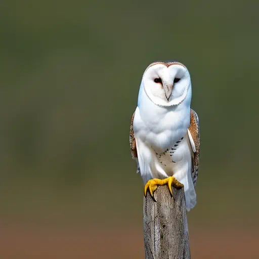 white barn owl