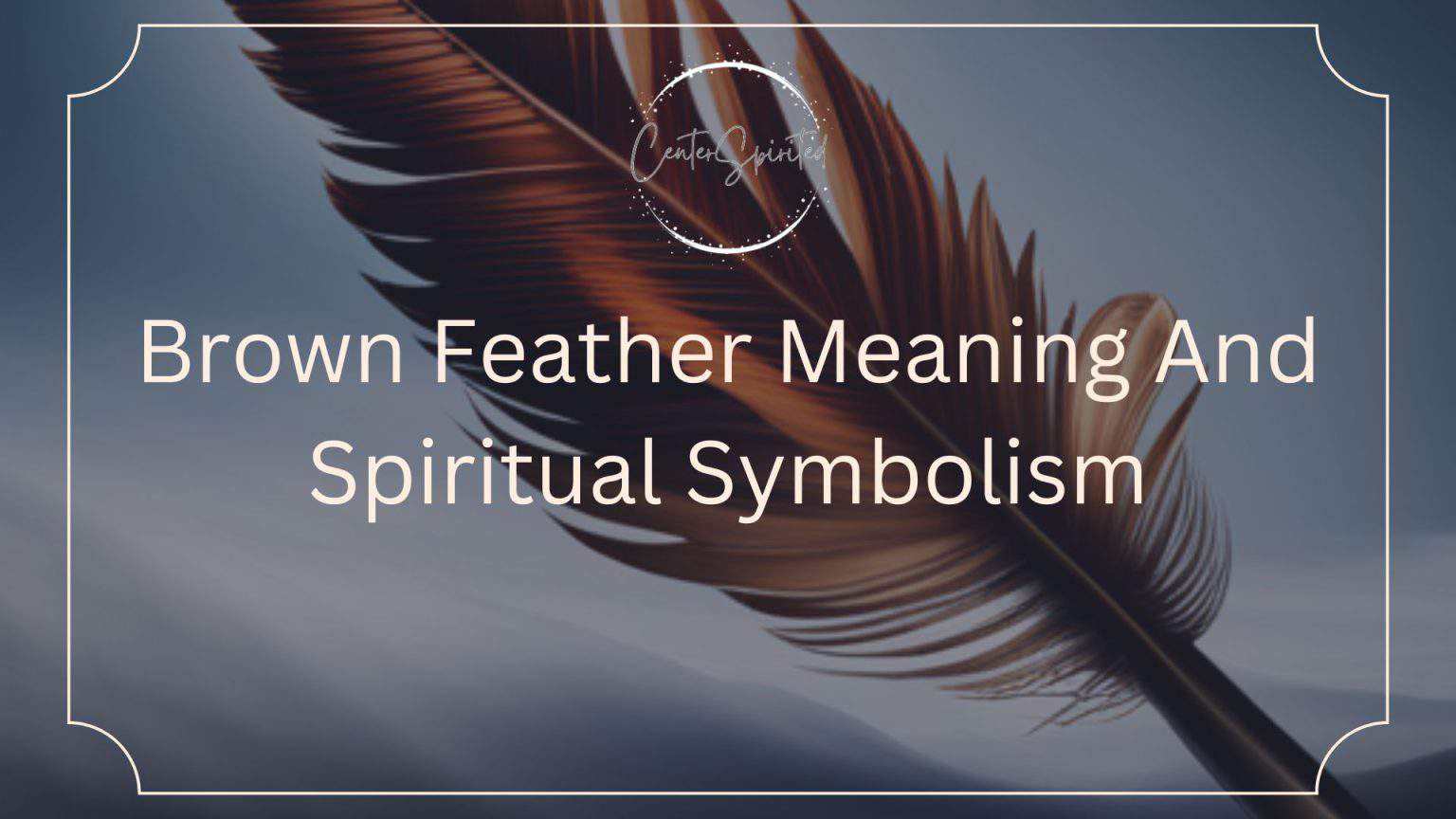 Brown Feather Meaning And Spiritual Symbolism