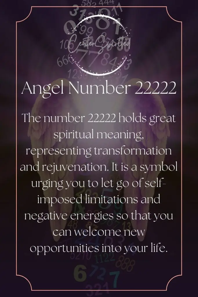 Angel Number 22222 Spiritual Meaning  