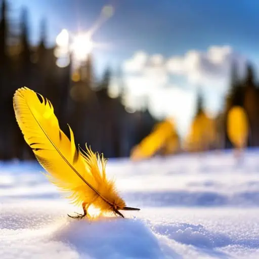 Yellow Feather Meaning and Symbolism - Color Meanings