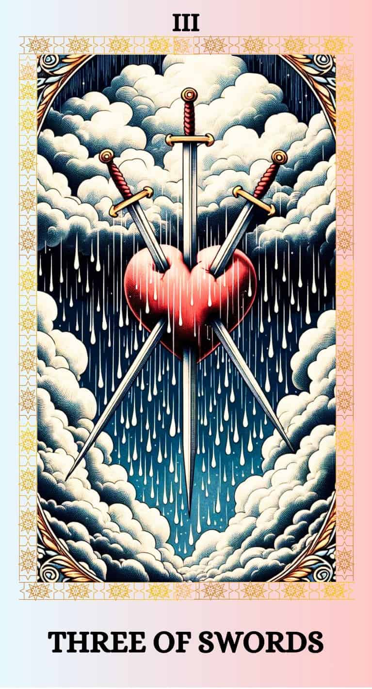 the three of swords card meaning