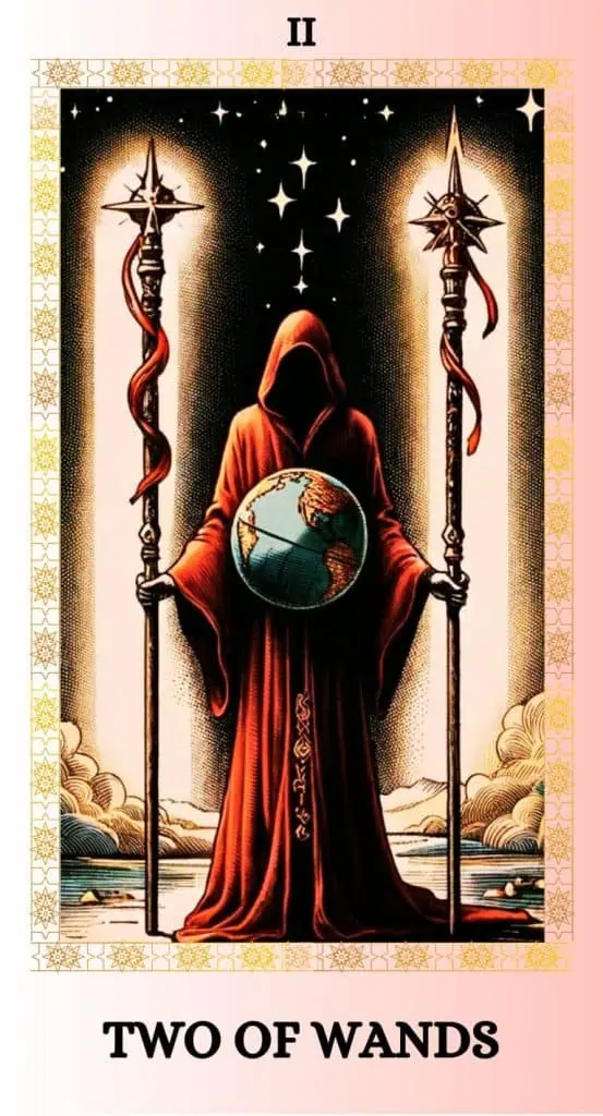 Two of Wands Tarot Card Meaning Choices & Future Paths