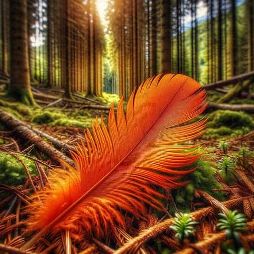 Orange Feather Meaning and Symbolism