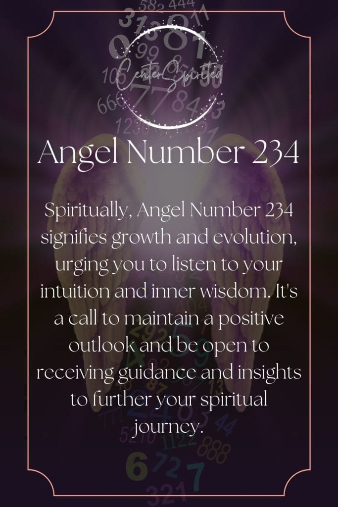 angel number 234 meaning