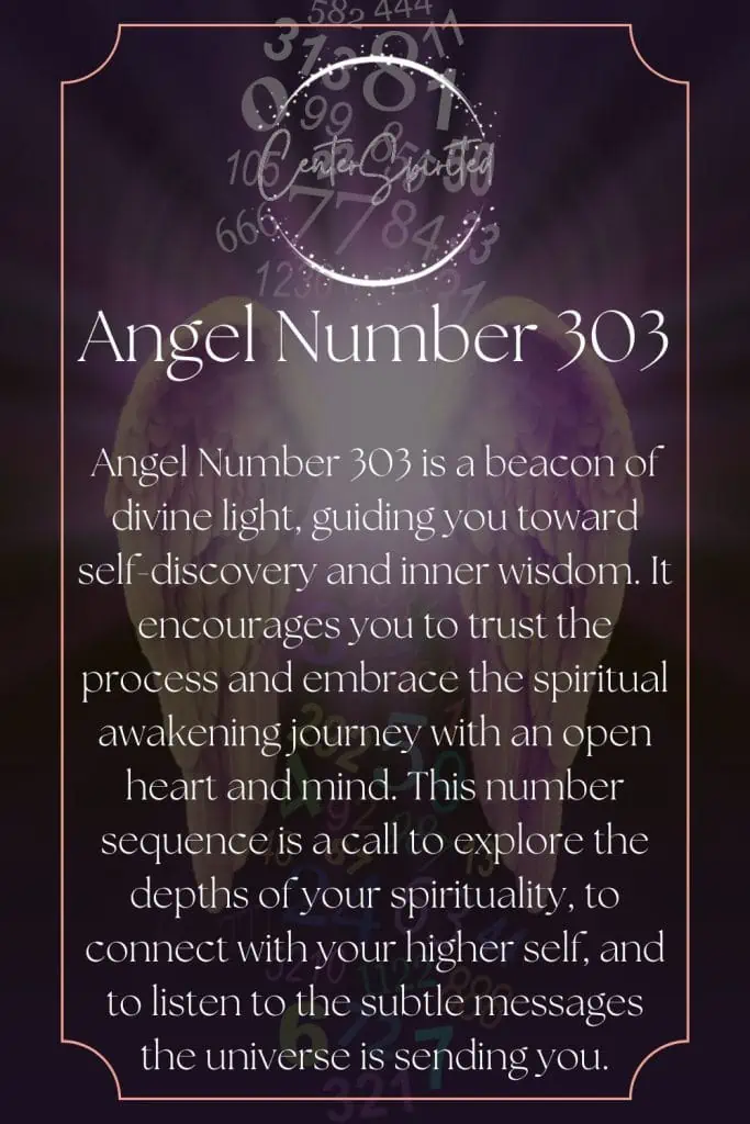 angel number 303 meaning