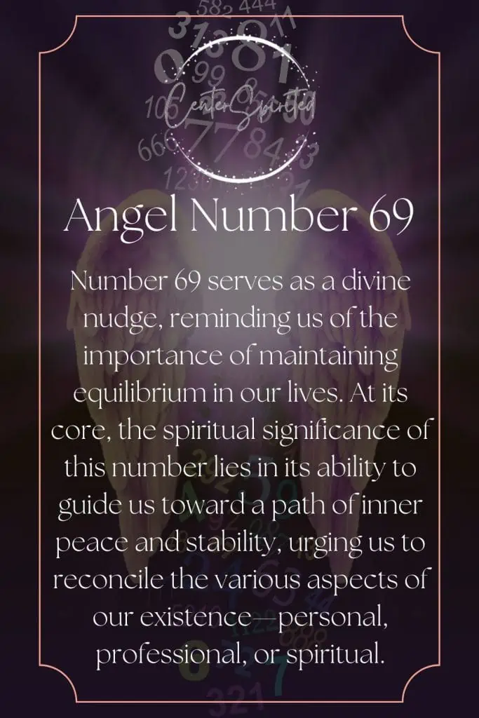 69 Angel Number Spiritual Meaning  