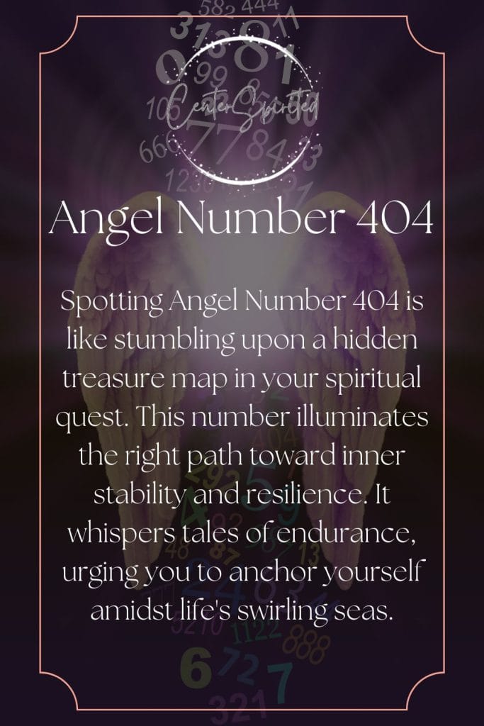 spiritual meaning angel number 404