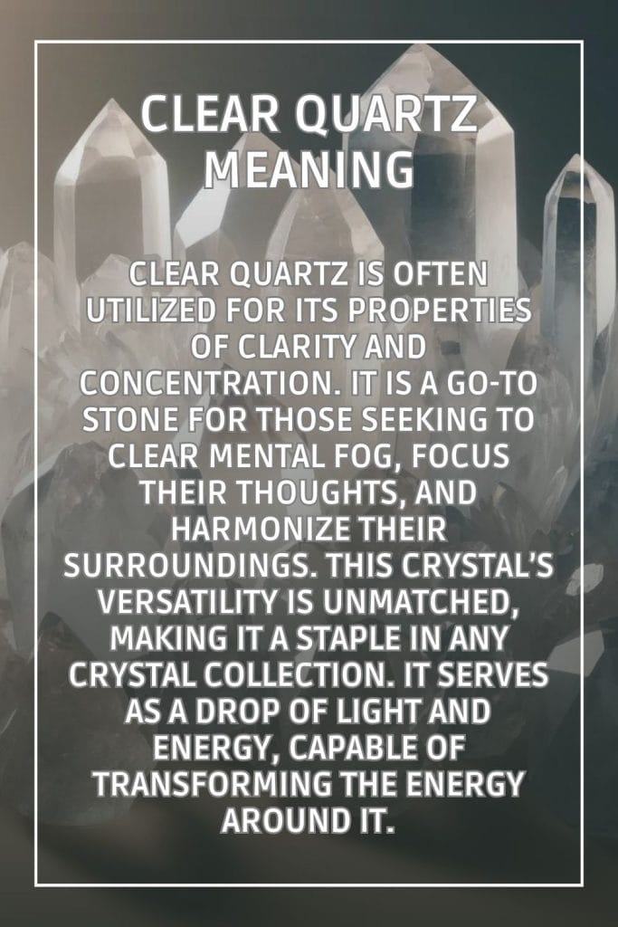 clear quartz meaning