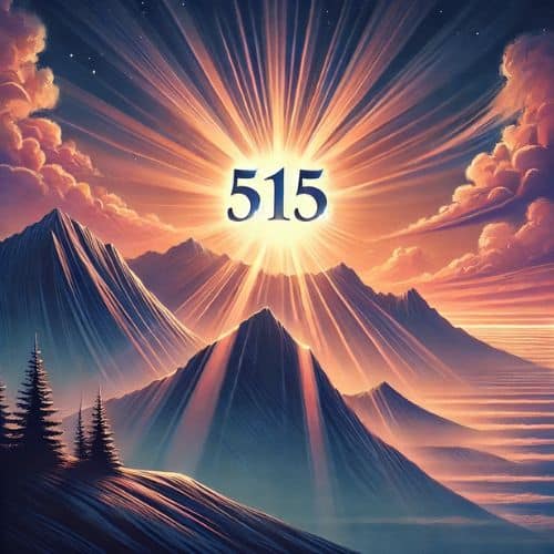 515 is subtly formed by the shadows of the mountains and the rays of the rising sun